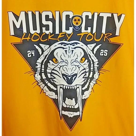 Nashville Predators 2024-25 Home Opener Music City Hockey Tour T Shirt Size XL - Picture 3 of 7